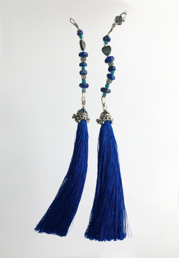 Royal Blue Tassel - Adelina1001, ジュエリー